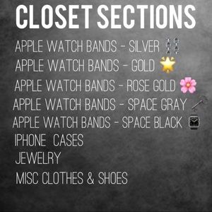 Closet sections
